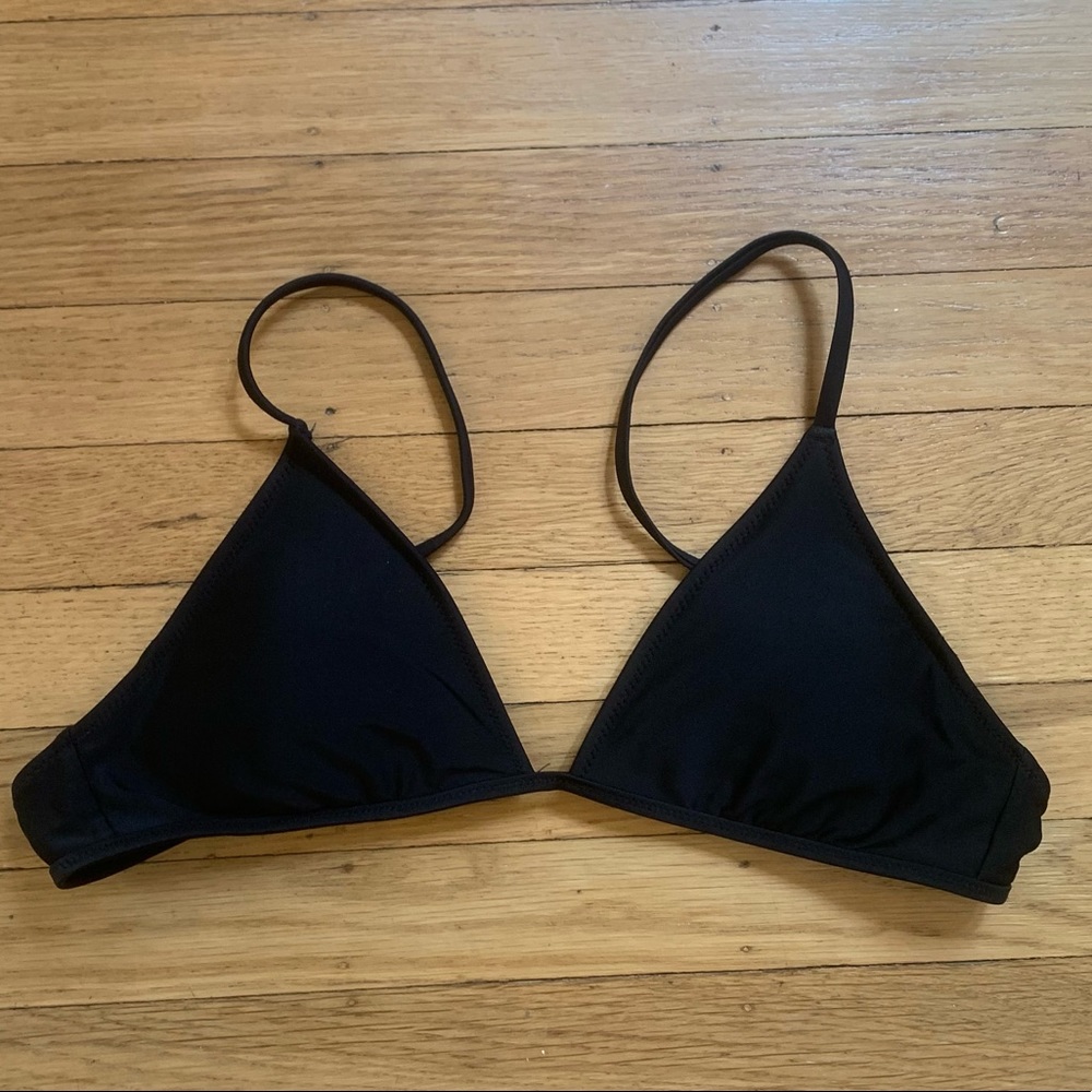 aerie | Black triangle bikini top